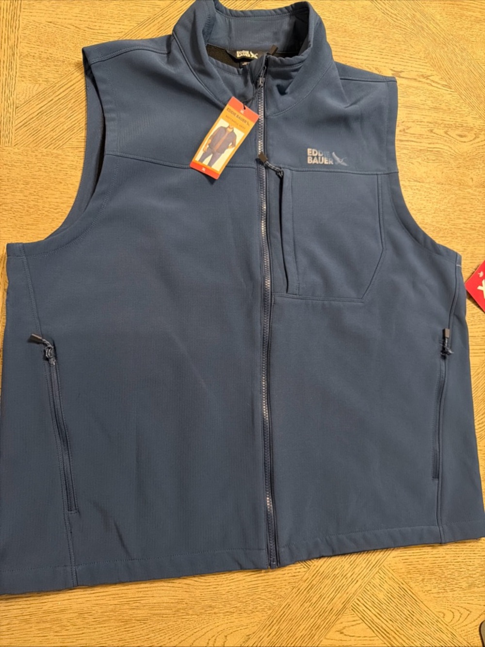 Eddie Bauer Men's Lightweight Full Zip Softshell Vest Xl